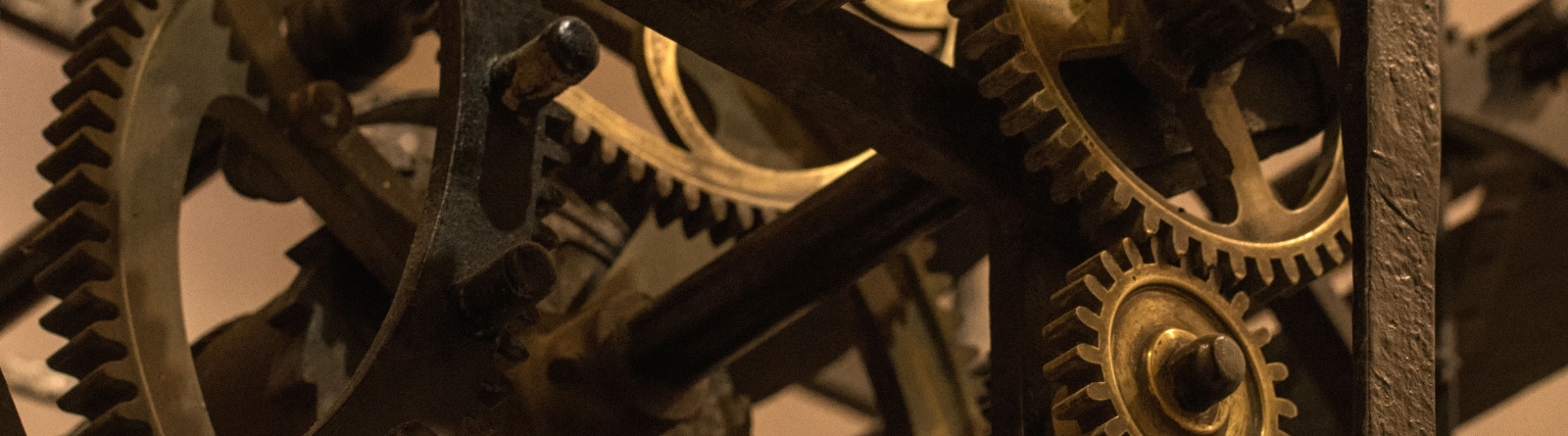 Inside of a clock
