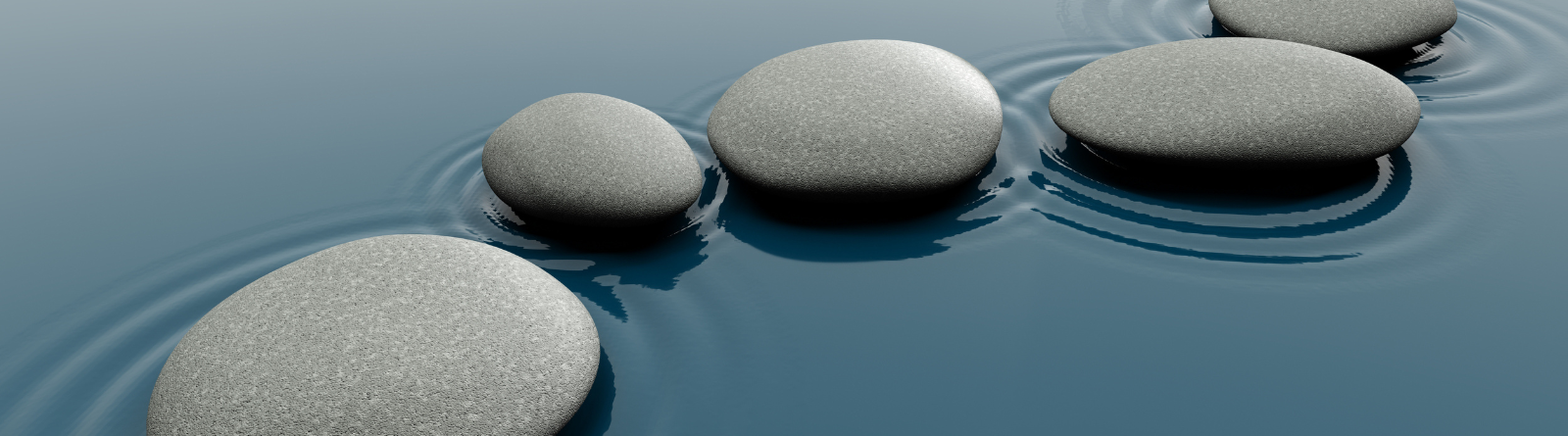 Rocks in water